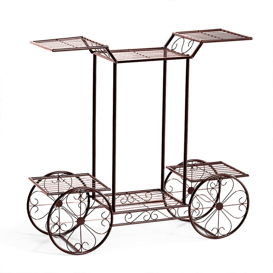 Levede Plant Stand Outdoor Indoor Metal Bronze-1942353791324131328