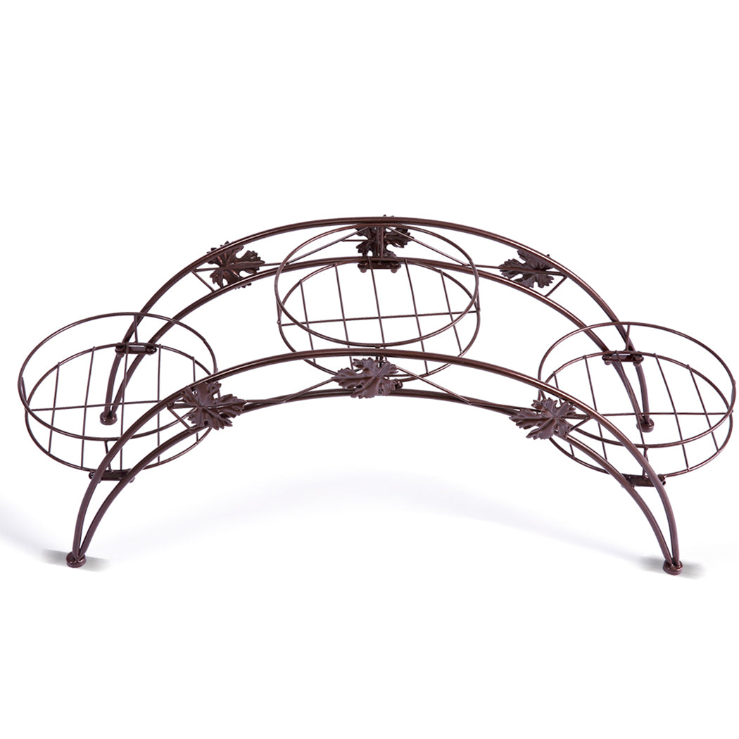 Levede Plant Stand Outdoor Indoor Metal Bronze-1942353790229417985