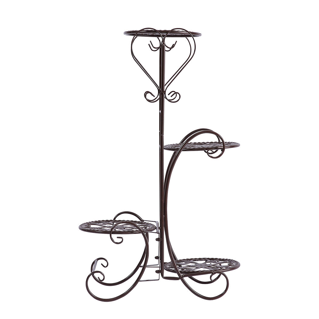 Levede Plant Stand Outdoor Indoor Metal Bronze-1942353792288821249