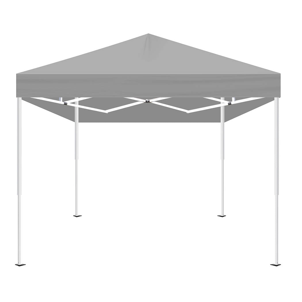 Mountview Gazebo 3x3m Pop Up Marquee Grey-1942352879176257537