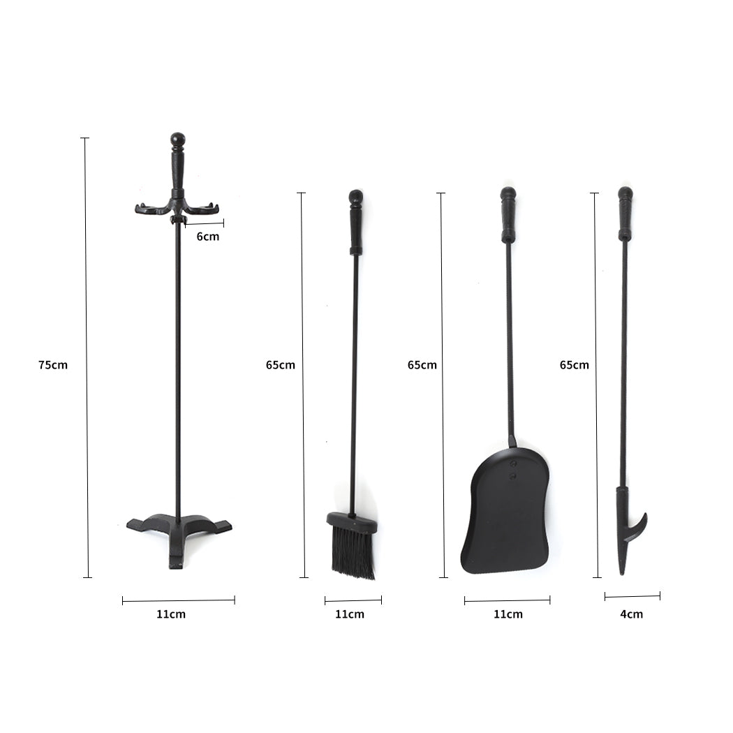 Traderight Fireplace Tool Set 4 PC Fire-2006733176688480258
