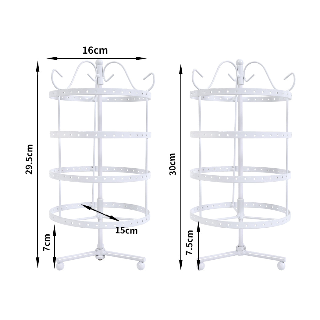 Earring Holder Stand Jewelry Display White-1910113095393611778