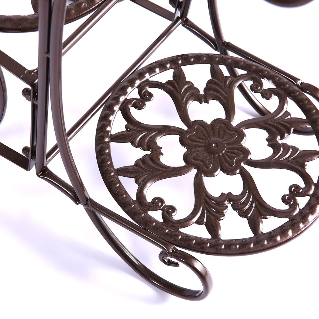 Levede Plant Stand Outdoor Indoor Metal Bronze-1942353792288821251