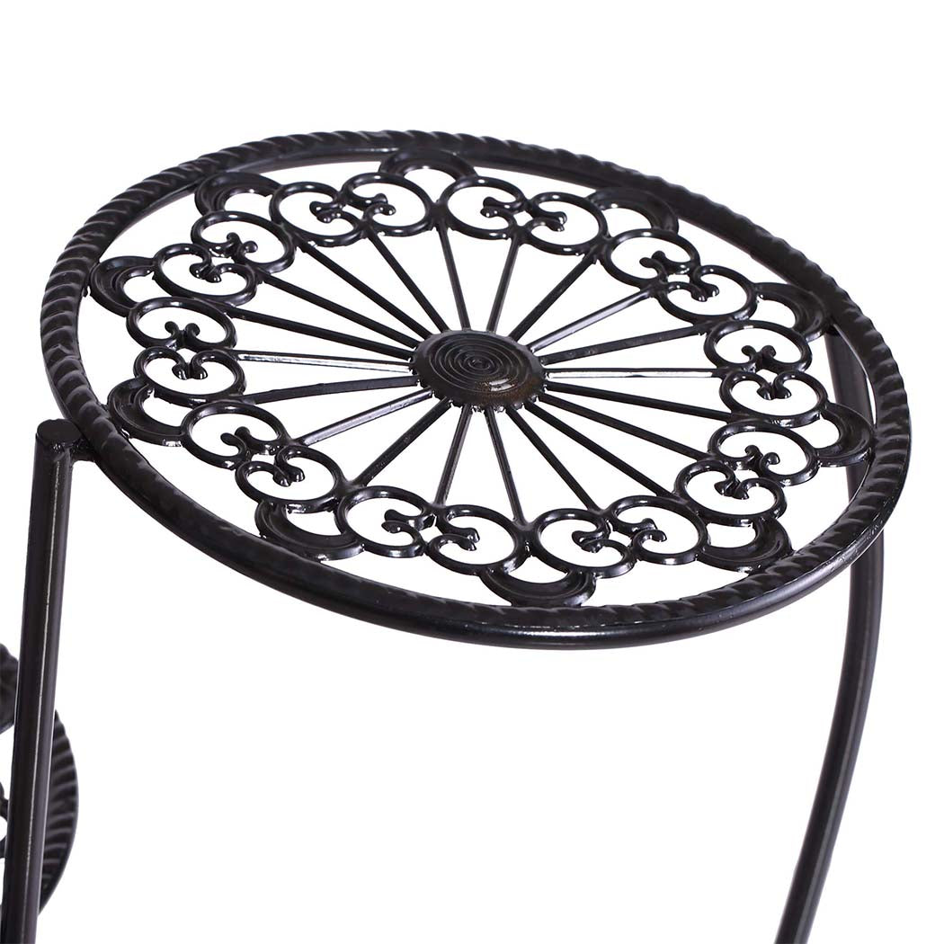 Plant Stand Outdoor Indoor Flower Pots Black-1942353738907914244