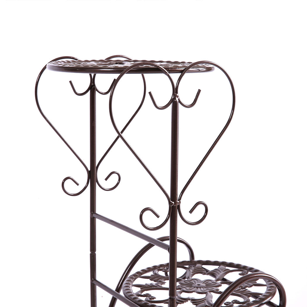 Levede Plant Stand Outdoor Indoor Metal Bronze-1942353792288821253