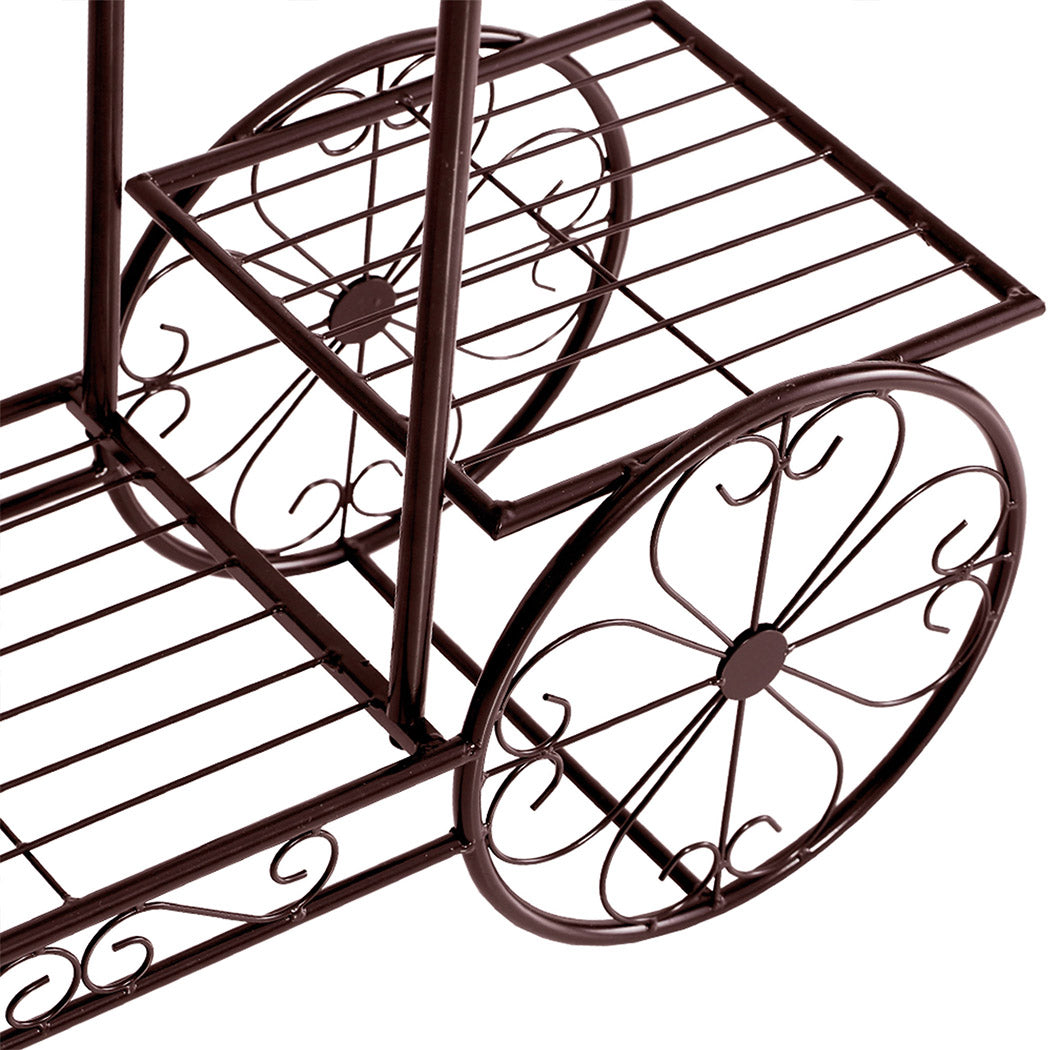 Levede Plant Stand Outdoor Indoor Metal Bronze-1942353791324131334