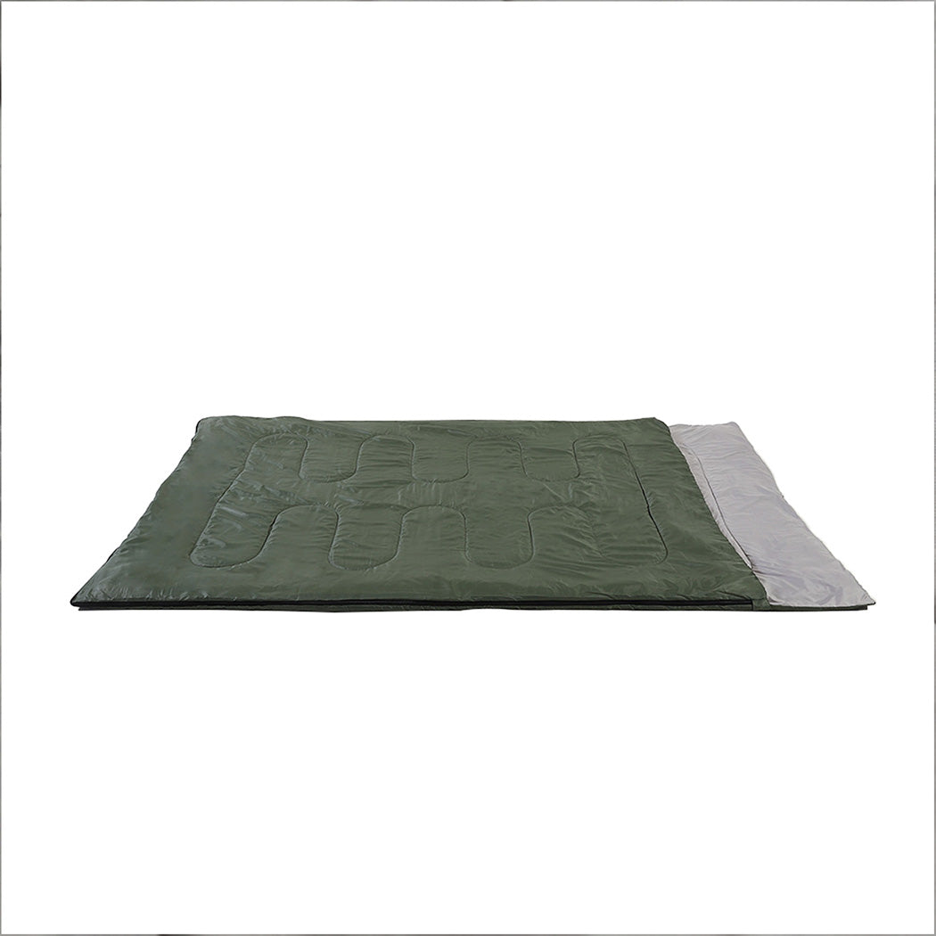 Mountview Sleeping Bag Double Bags Outdoor Army Green-1942352891205521414