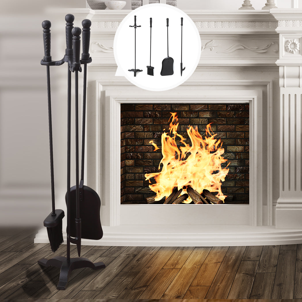 Traderight Fireplace Tool Set 4 PC Fire-2006733176688480263