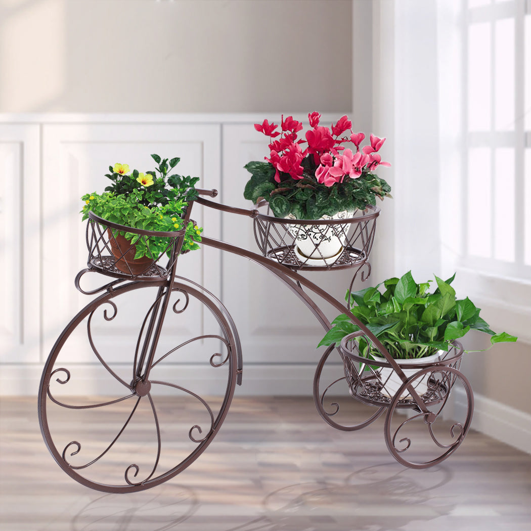 Levede Plant Stand Outdoor Indoor Metal Bronze-1942353791672258567