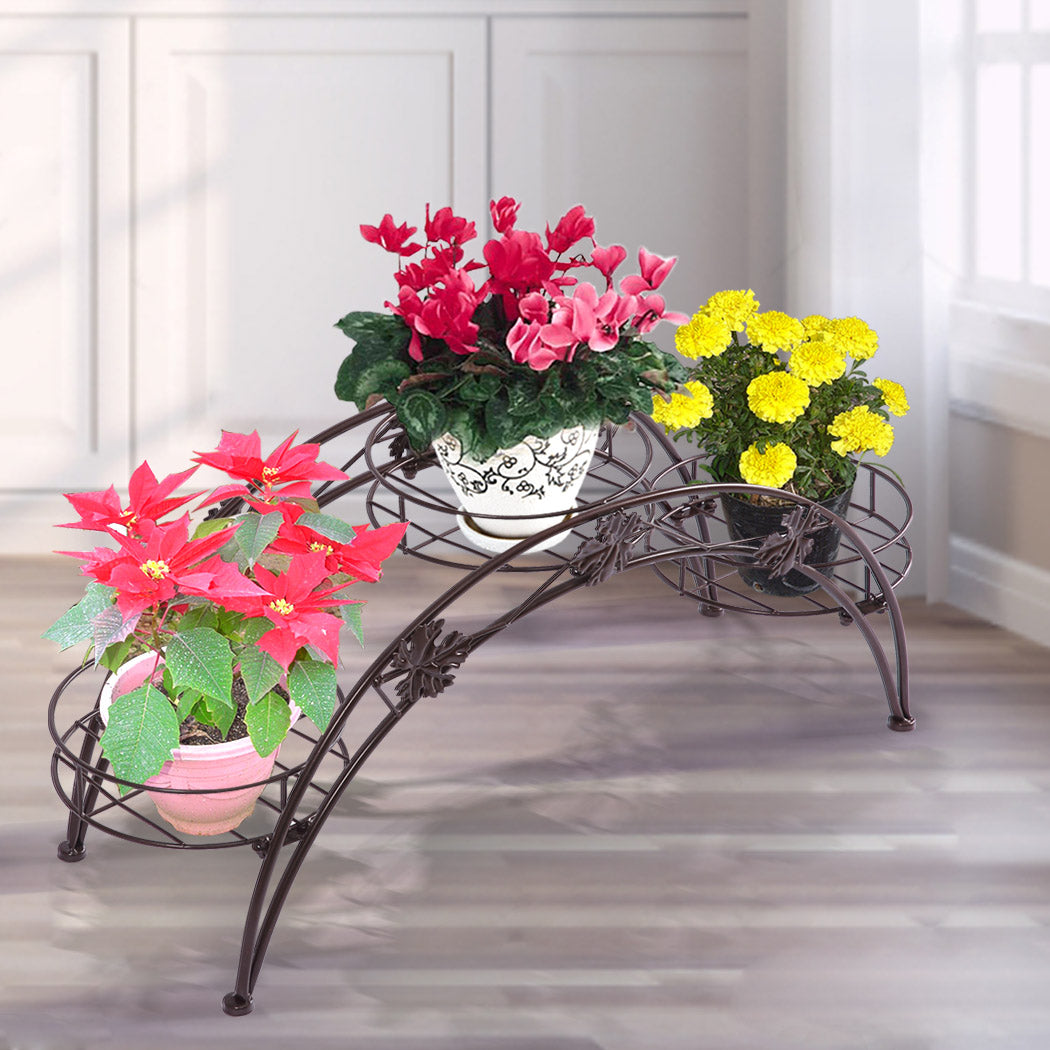 Levede Plant Stand Outdoor Indoor Metal Bronze-1942353790229417991