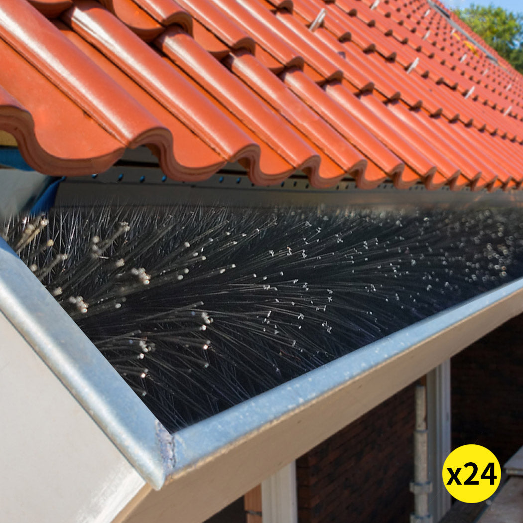 Lambu 24Pcs Gutter Brush Guard 92x10cm-1942353768796524551