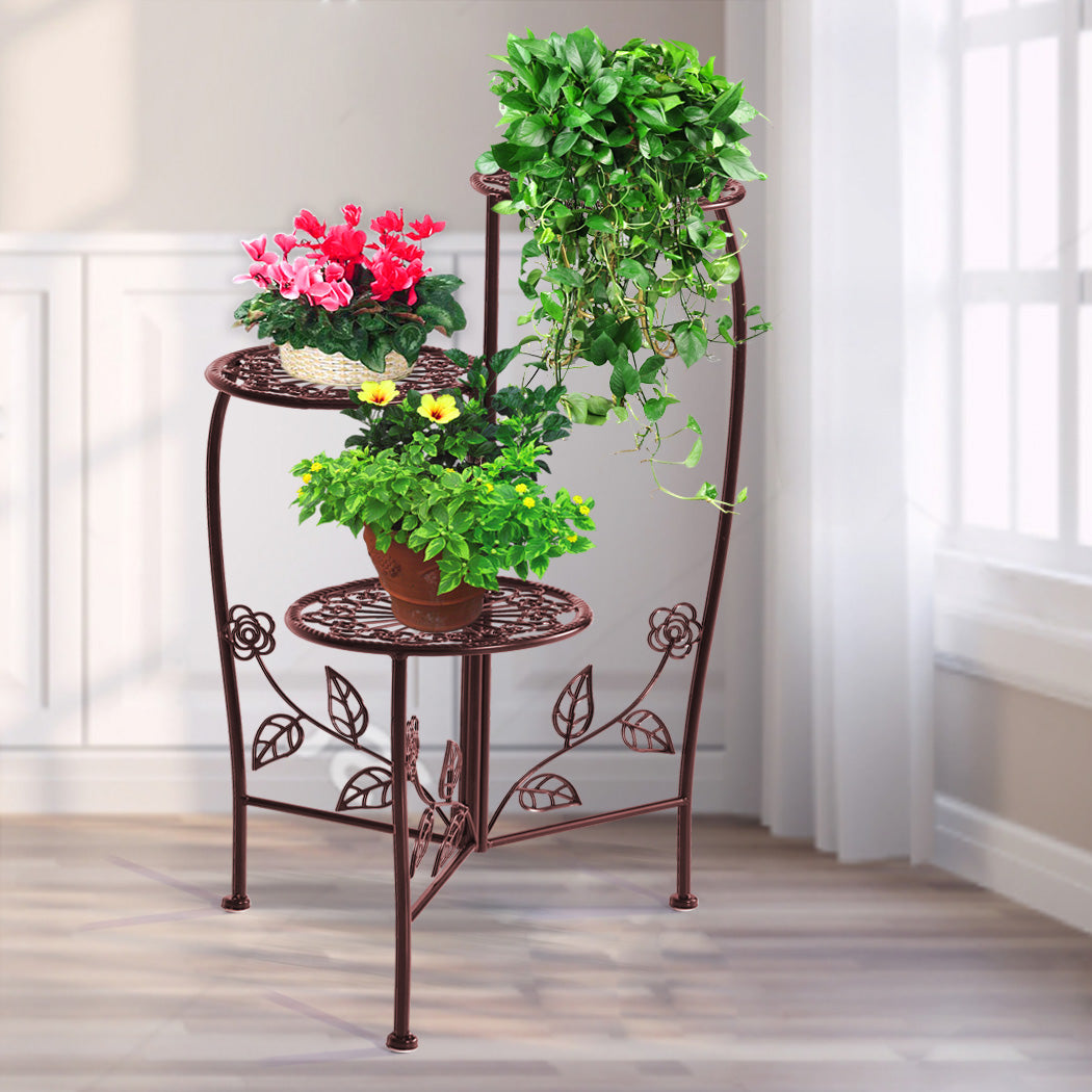 Plant Stand Outdoor Indoor Flower Pots Bronze-1942353739239264263