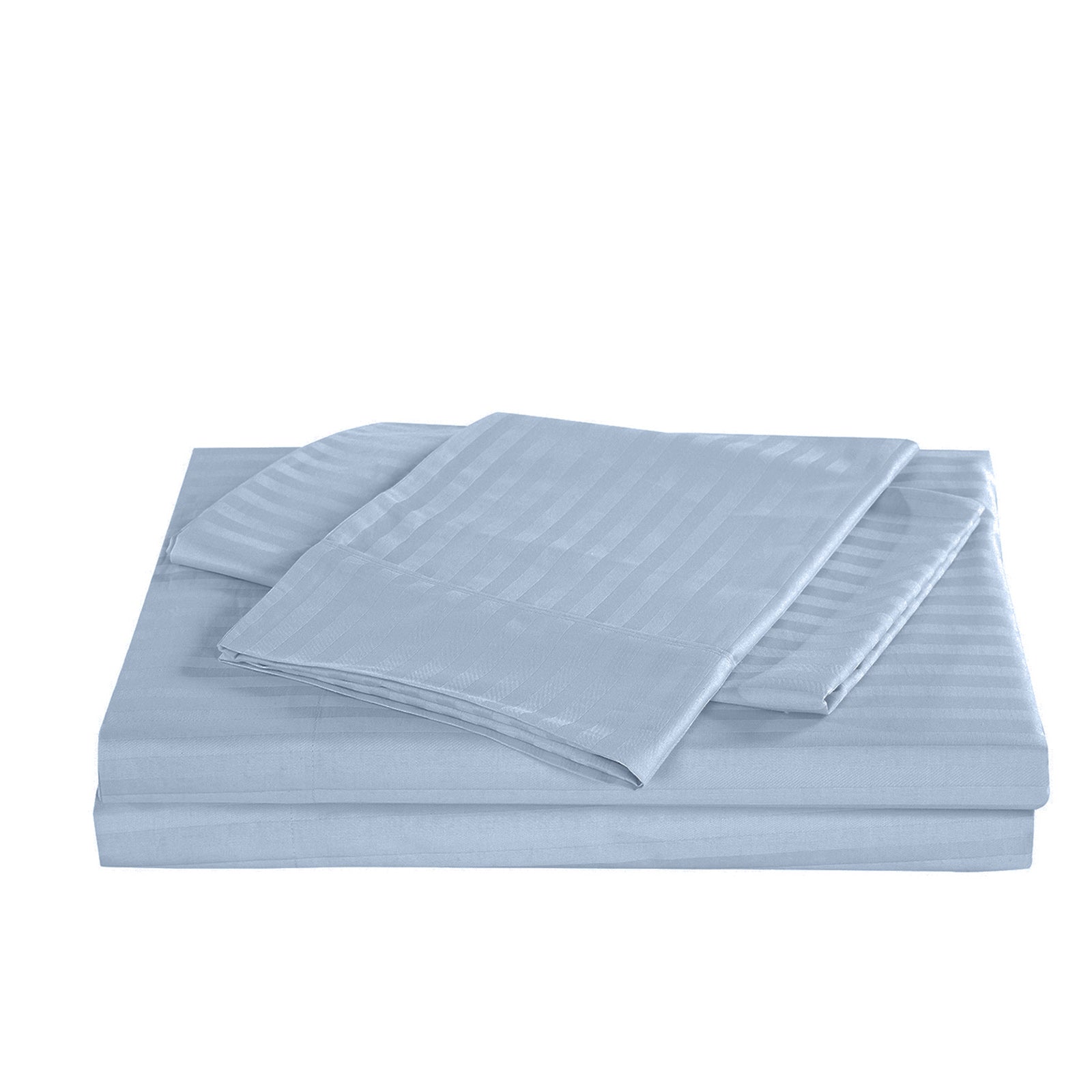 Royal Comfort 1200TC COTTON STRIPE -3PC FITTED COMBO SETS QUEEN CHAMBRAY-1927503901494480900