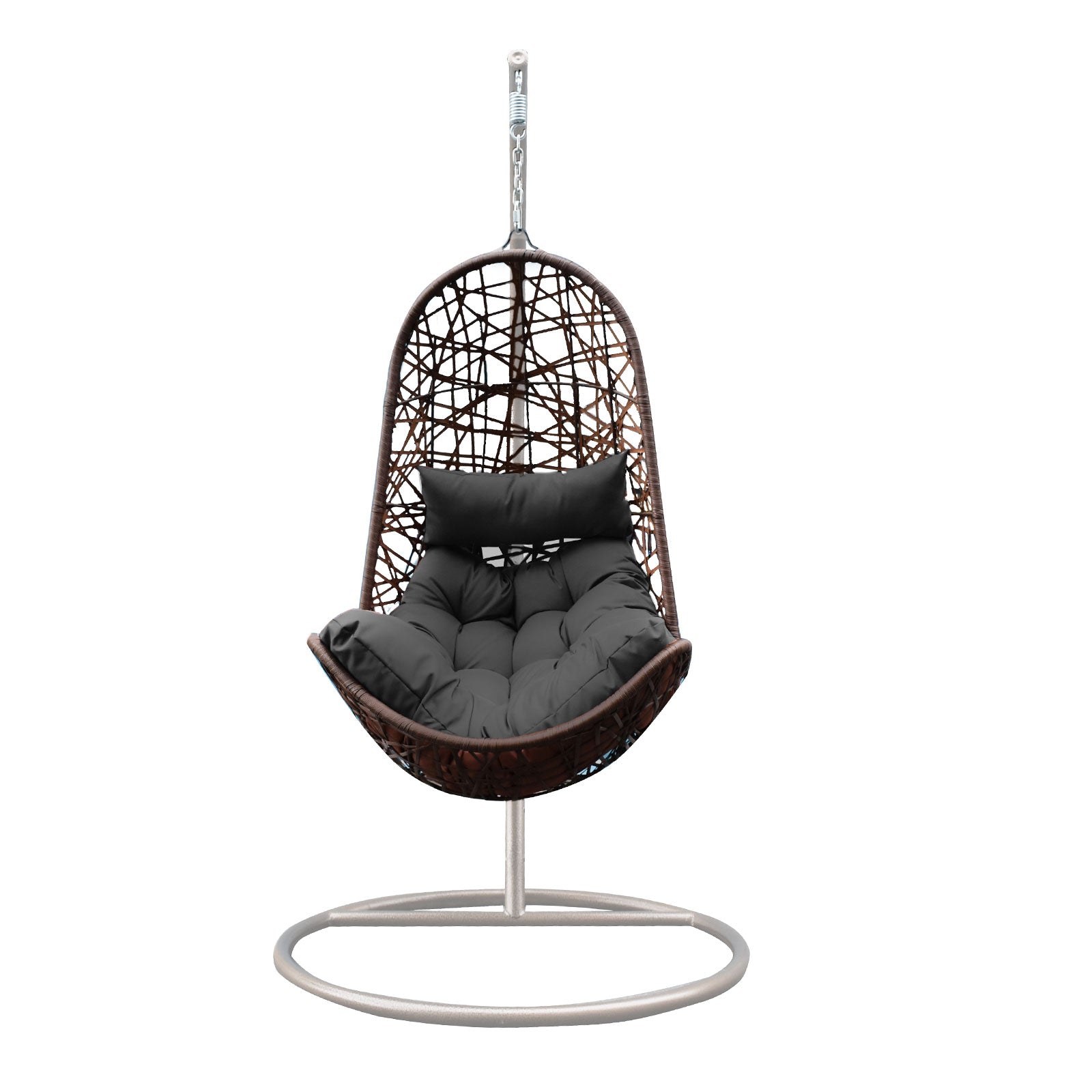 Arcadia Furniture Egg Chair - Oatmeal and Grey-1927503928019259395