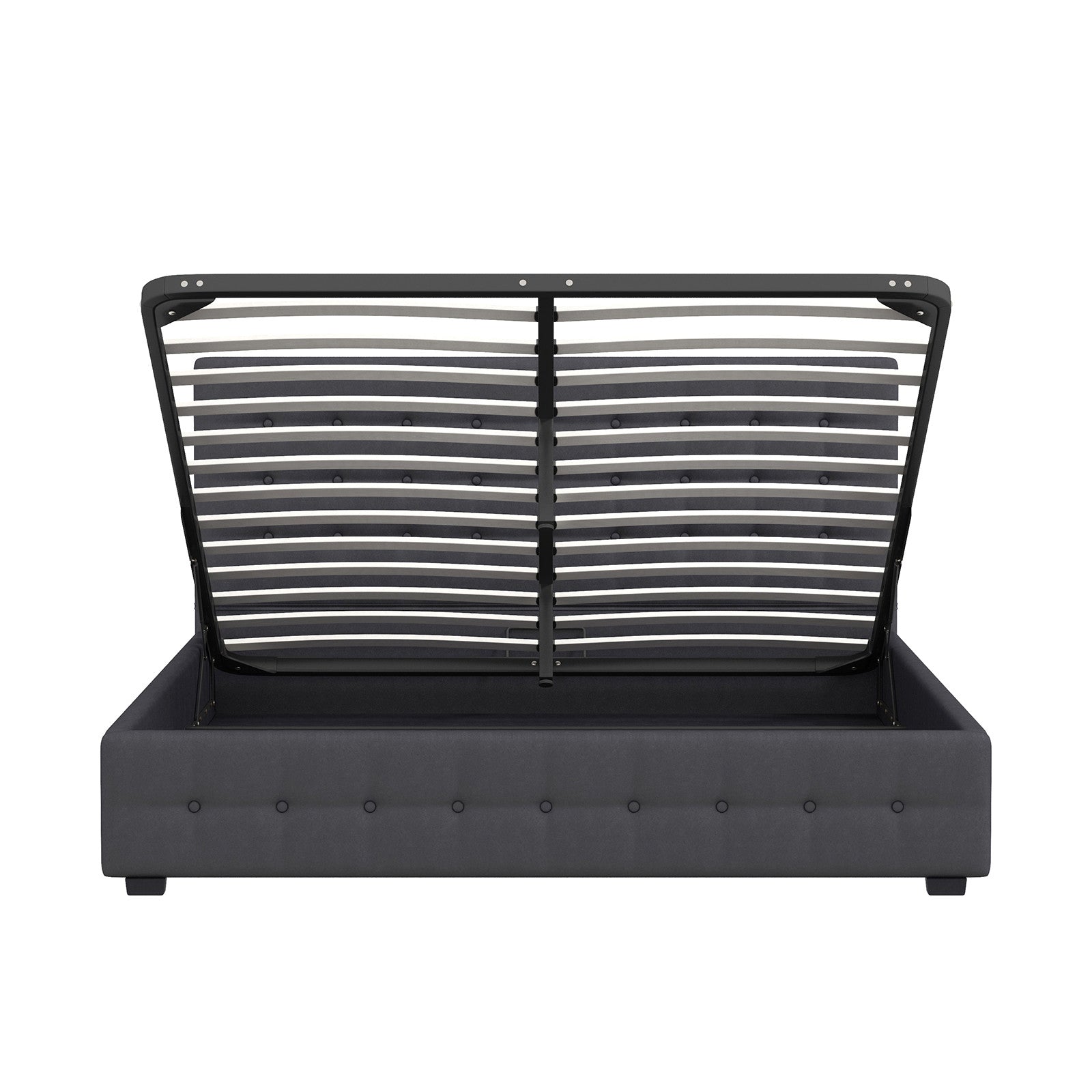 Milano Decor Eden Gas Lift Bed - Dark Grey - Single-1940198449614032903