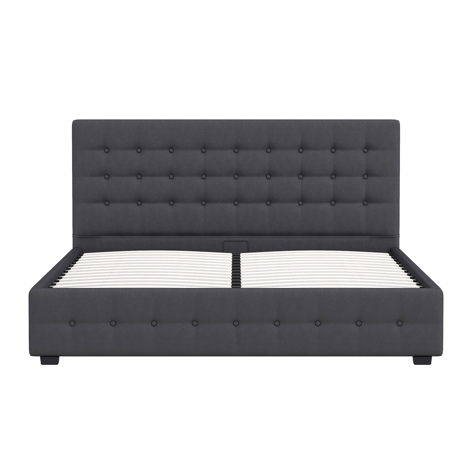 Milano Decor Eden Gas Lift Bed - Dark Grey - Queen-1940198428814479366