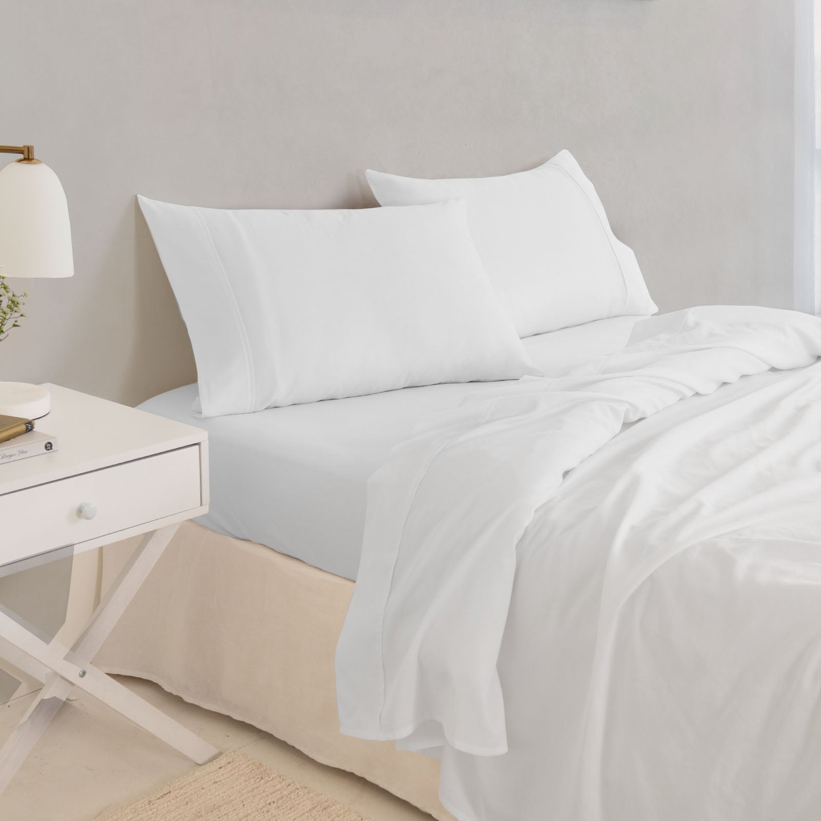 Royal Comfort - Balmain 1000TC Bamboo cotton Sheet Sets (Queen) - Cool Grey-1927503902257844225