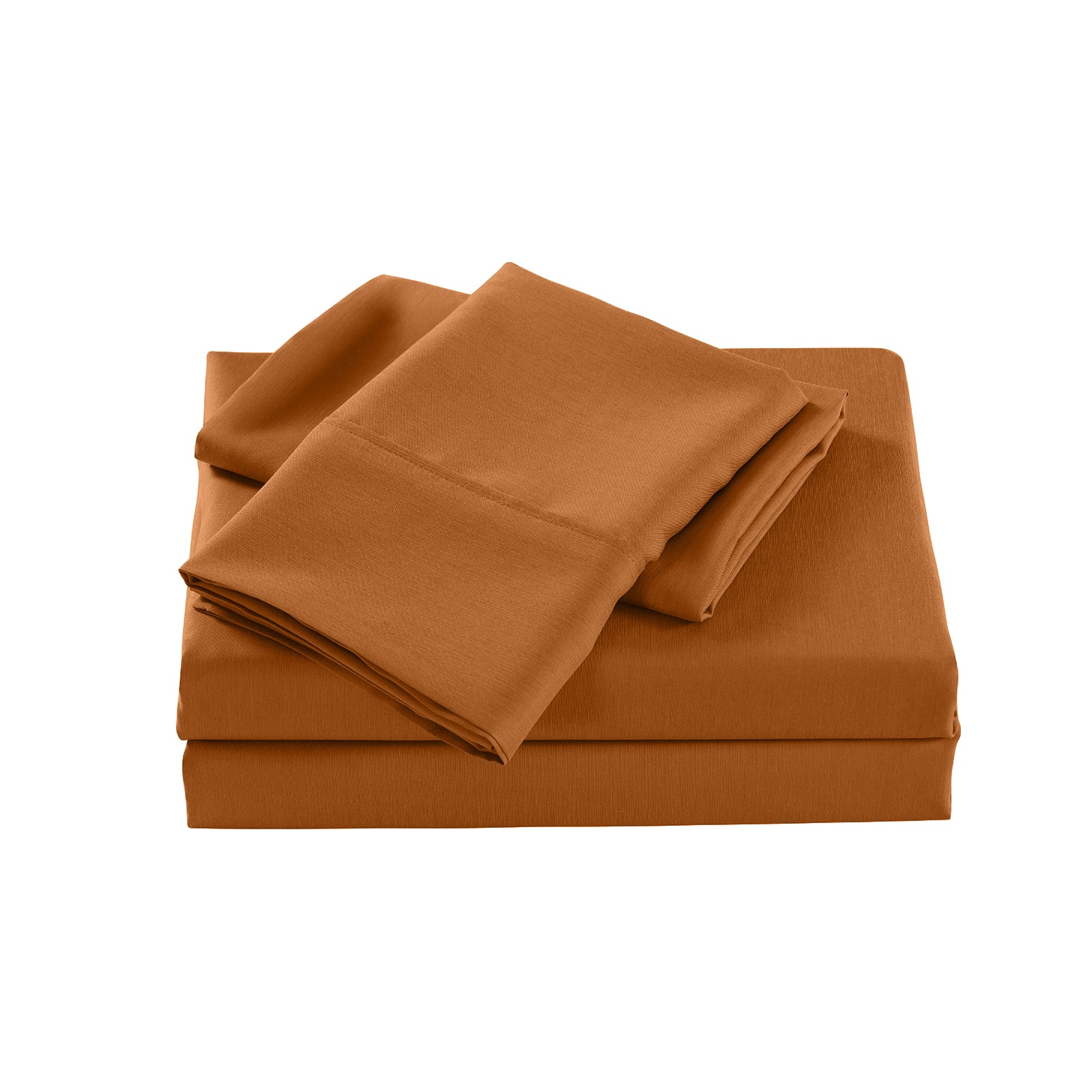 Royal Comfort Bamboo Cooling 2000TC Sheet Set Queen - Rust-1927503903474192386