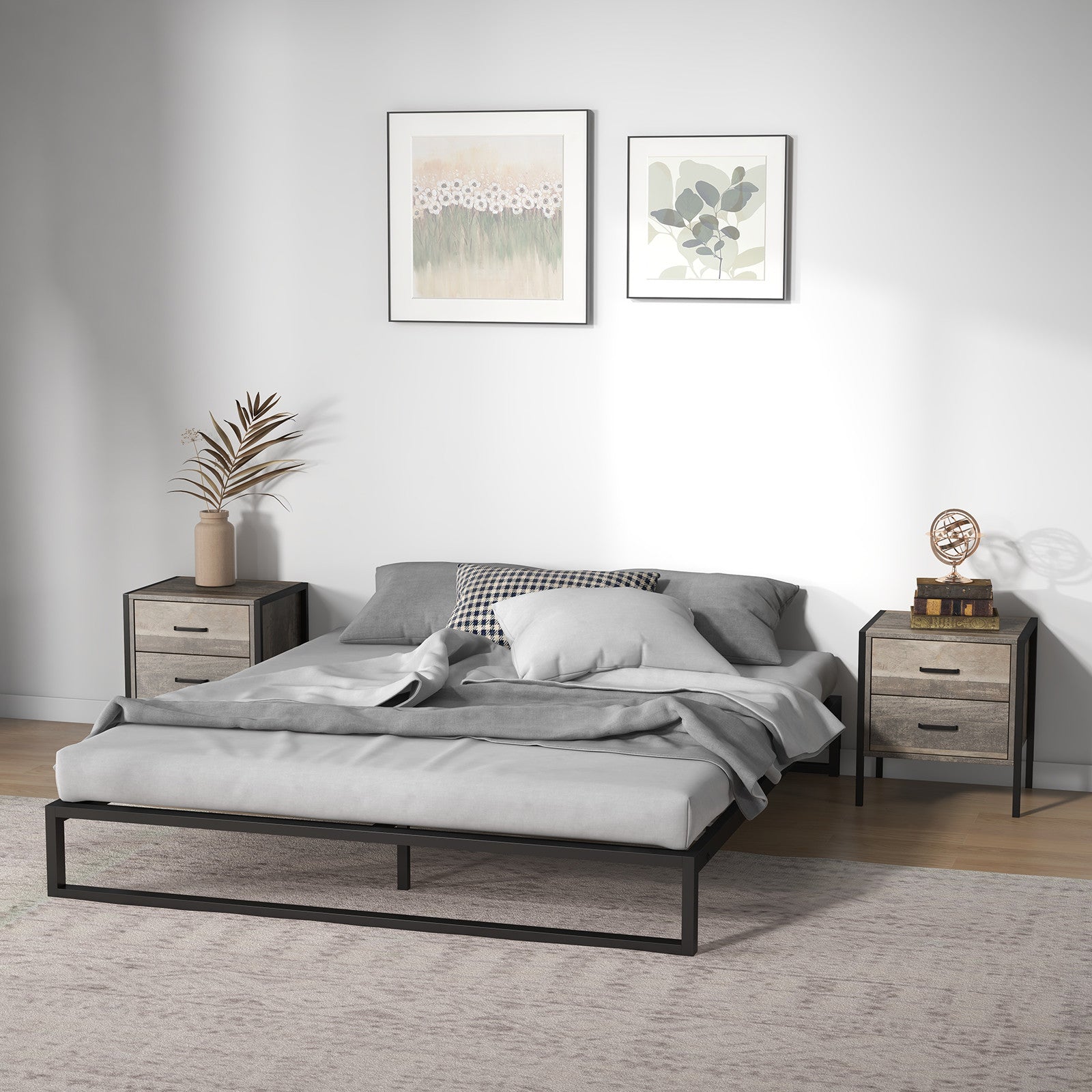 Florence Metal bed base - Queen-1927503923497799687