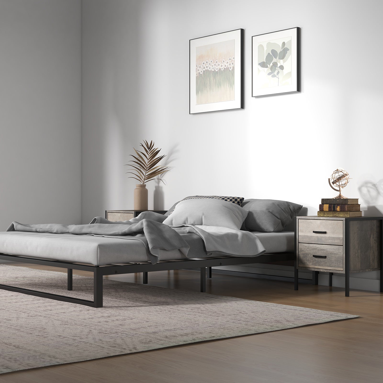 Florence Metal bed base - King-1927503923648794628