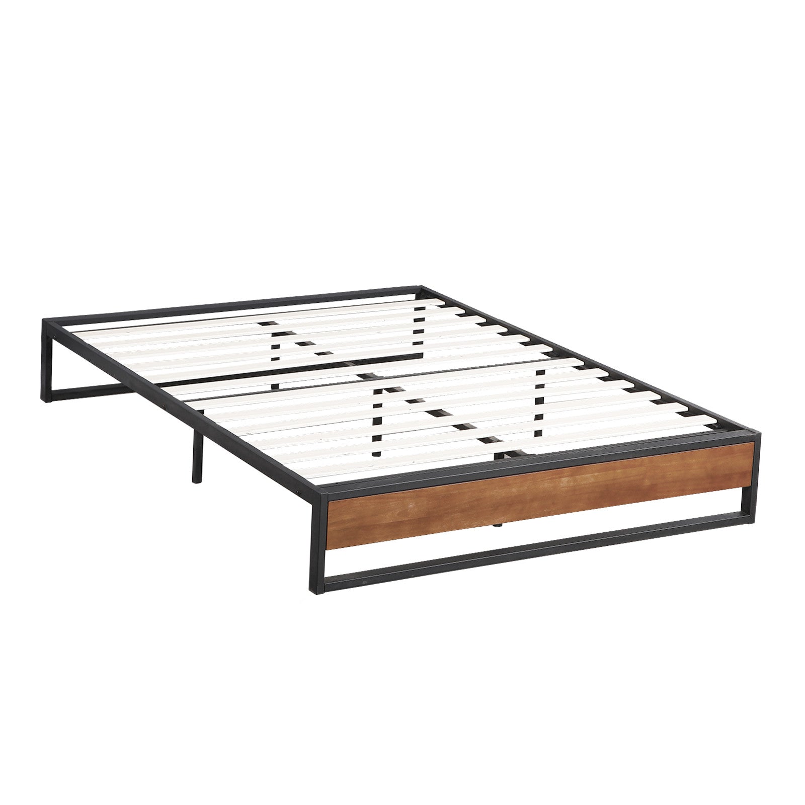 Sorrento Metal and Wood bed base - Queen-1927503924332466176