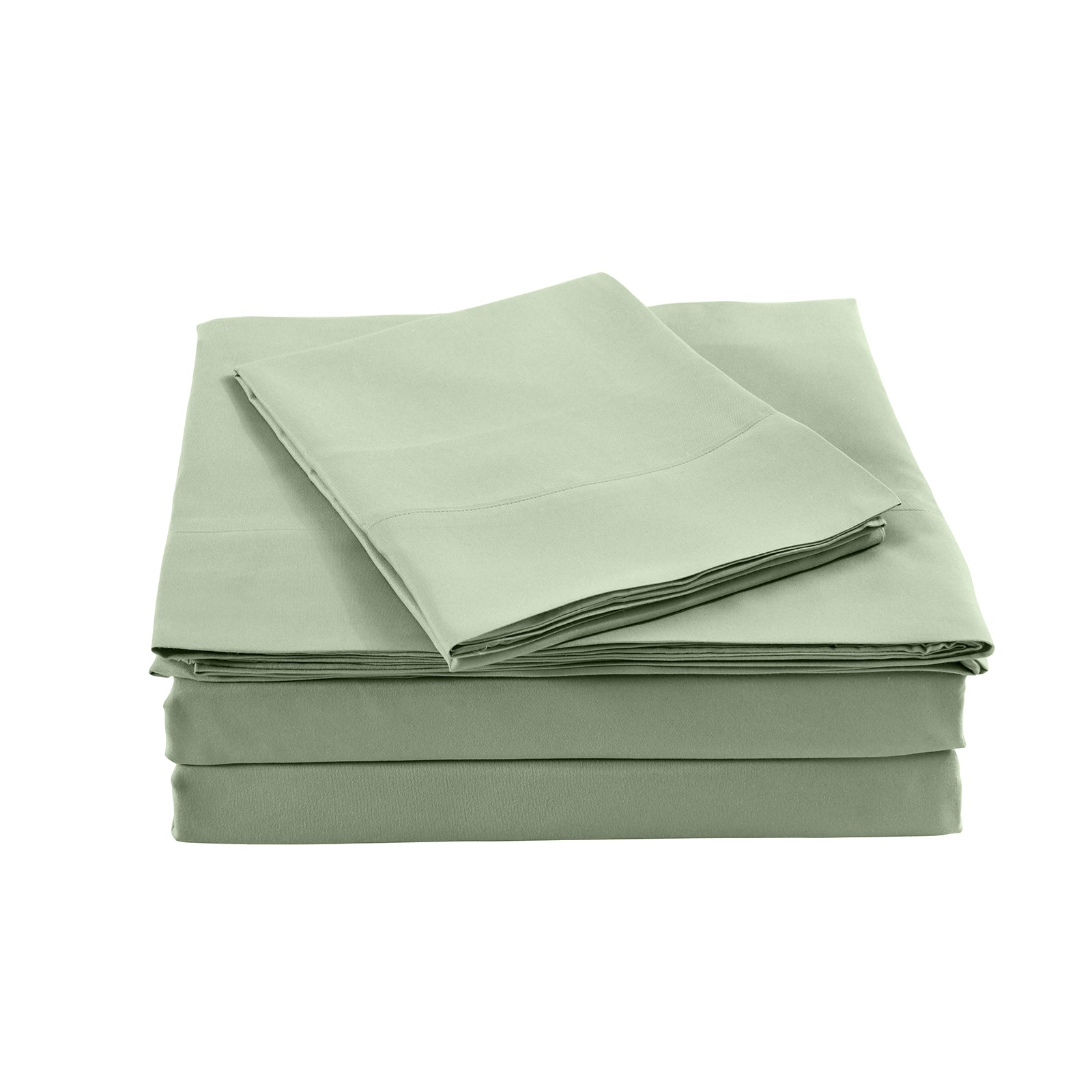 Royal Comfort Blended Bamboo Sheet Set Sage Green - Queen-1940198427698794497