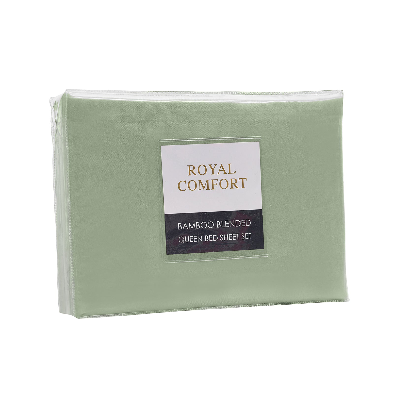Royal Comfort Blended Bamboo Sheet Set Sage Green - Queen-1940198427698794498