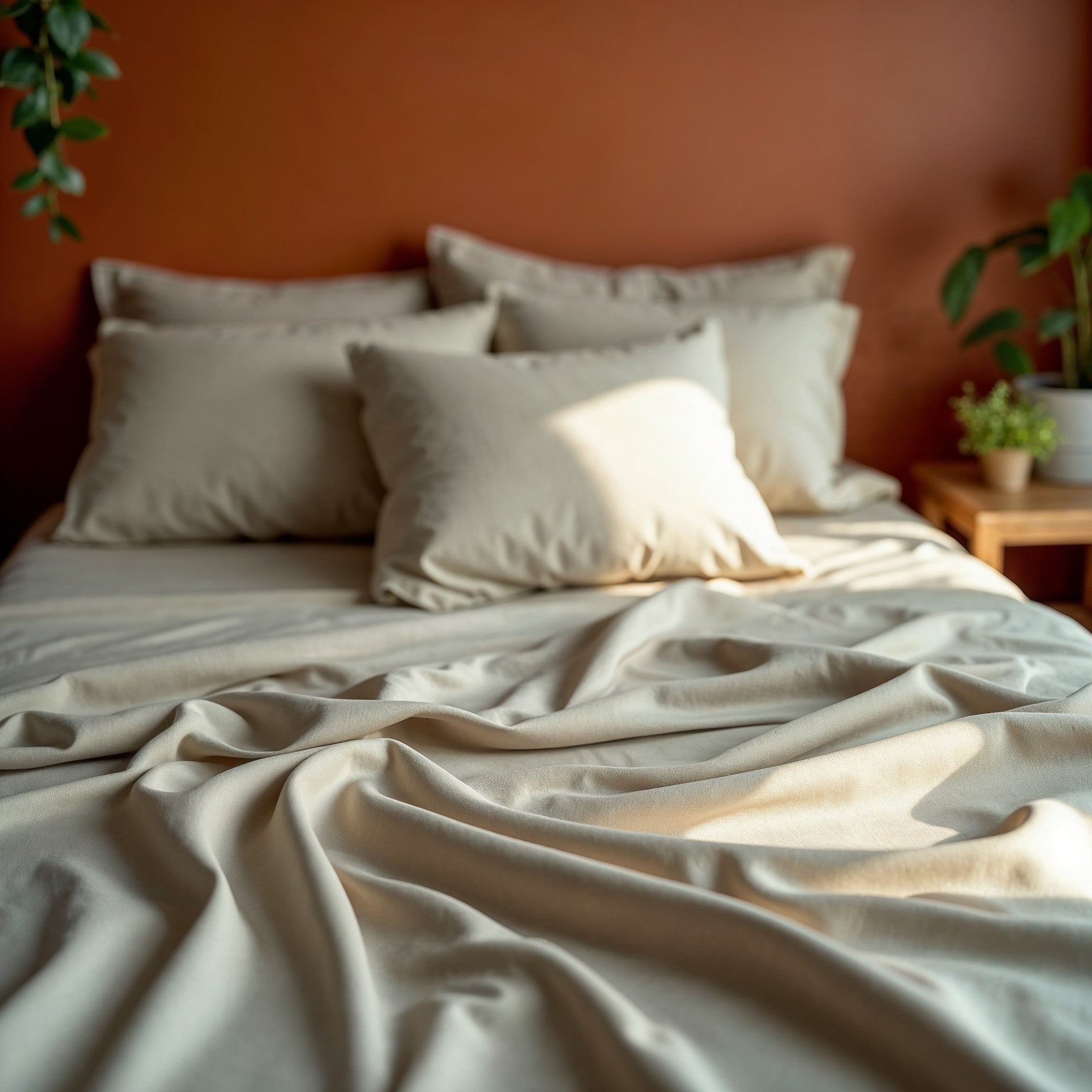 Royal Comfort Blended Bamboo Sheet Oatmeal - Queen-1927503907655913475