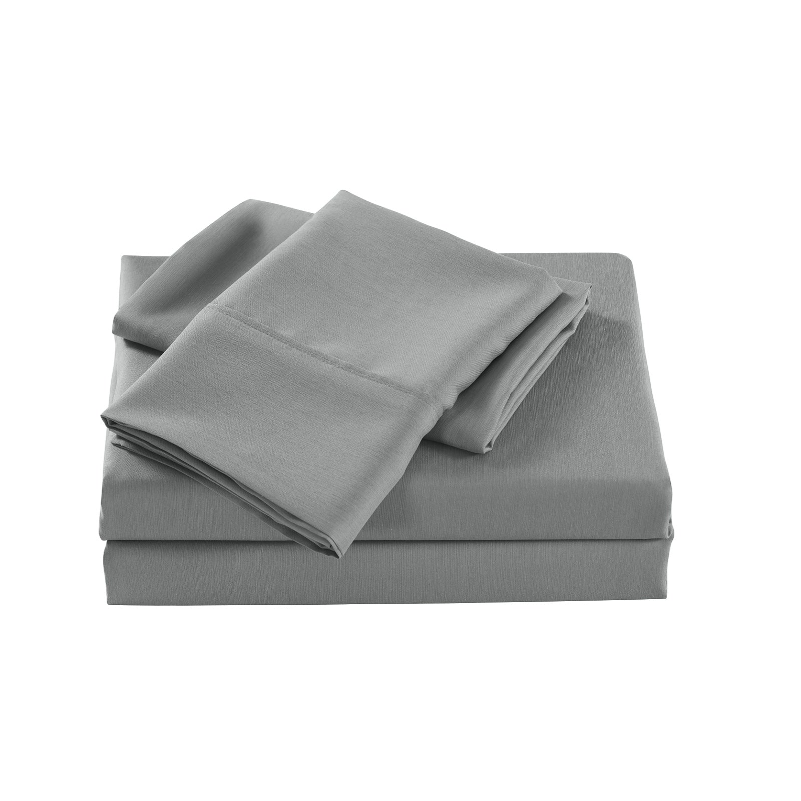 Royal Comfort Bamboo Cooling 2000TC Sheet Set King - Mid Grey-1929686787173781506