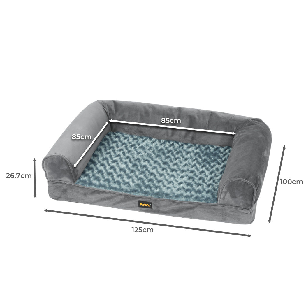 PaWz Pet Bed Sofa Dog Bedding Soft Warm XXL Cover Grey Cover XX-Large-1942353068762992642