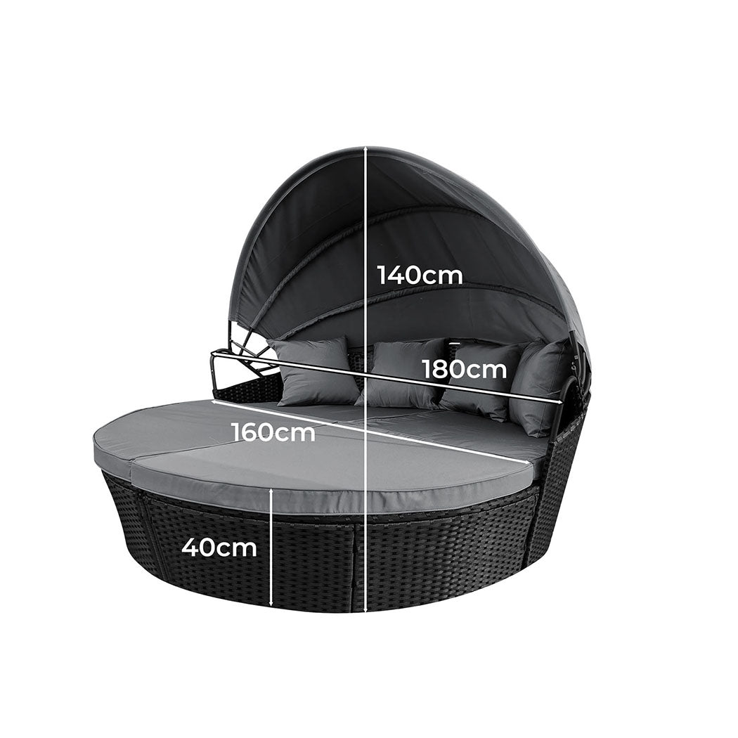 Levede Day Bed Sofa Daybed Outdoor Garden-1910112920273031170