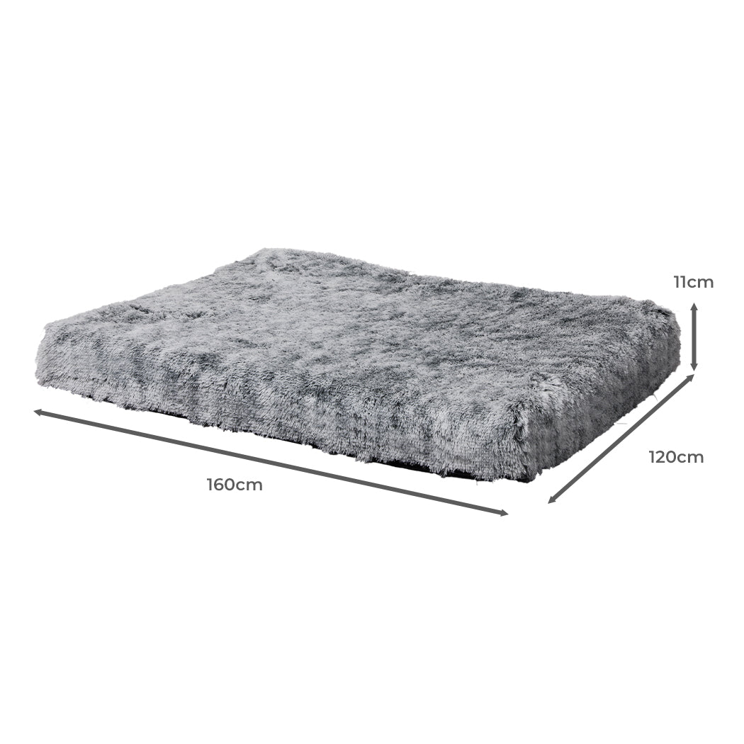 PaWz Replaceable Pet Bed Cover Plush XXL Charcoal XX-Large-1942352742483890178