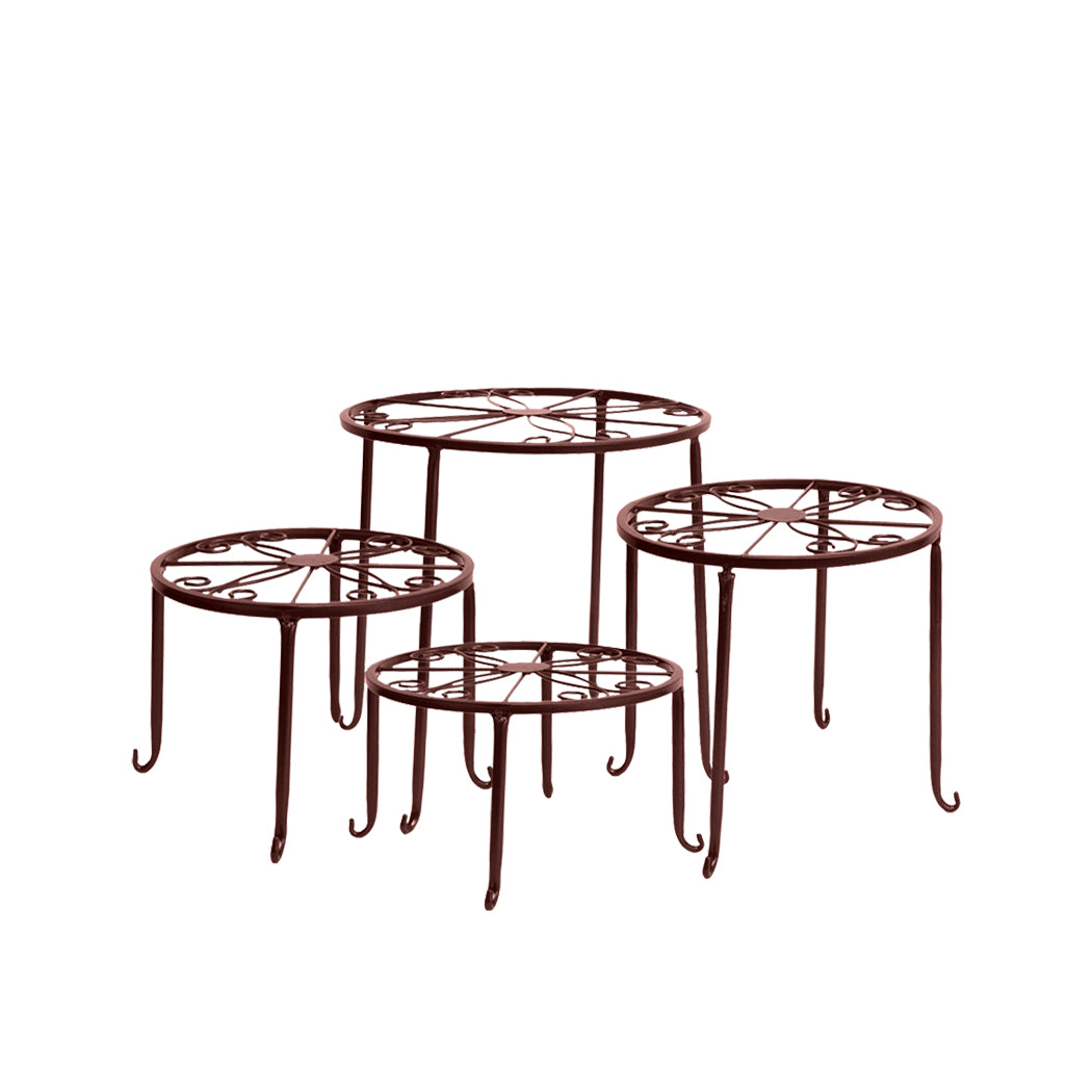 Levede Plant Stand Outdoor Indoor Metal Bronze-1942353791949082624