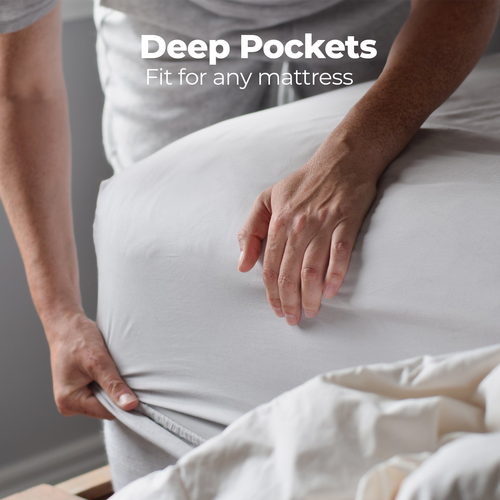 Royal Comfort 1500TC Cotton Rich Fitted 4 PC Sheet sets King White-1927503896259989508