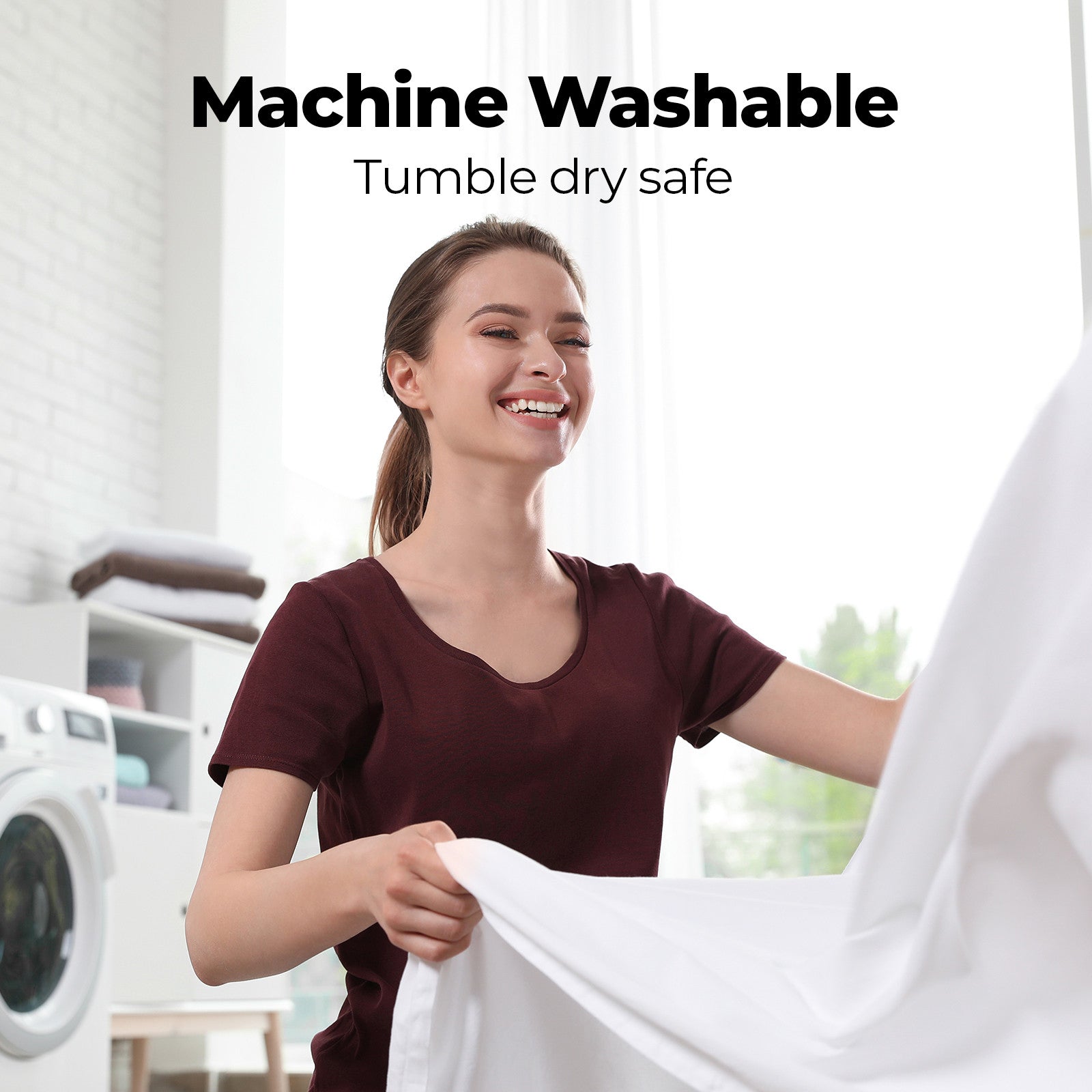 Royal Comfort 1500TC Cotton Rich Fitted 4 PC Sheet sets King White-1927503896259989509