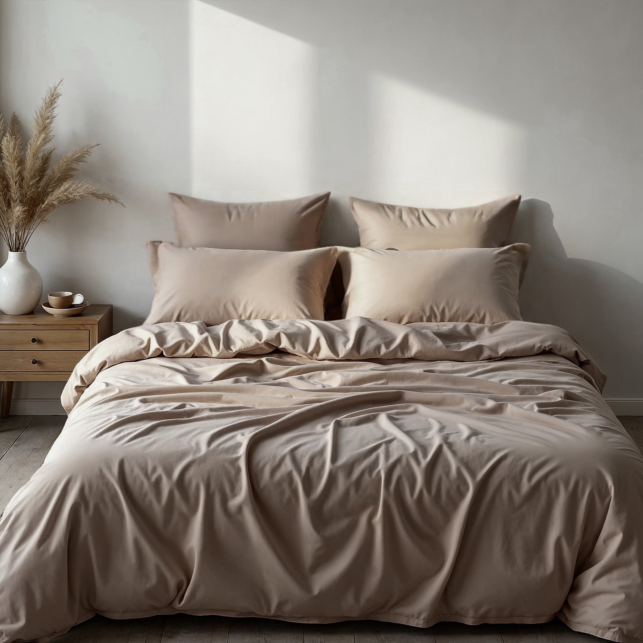 Royal Comfort 1500TC Cotton Rich Fitted 4 PC Sheet sets King Stone-1927503896557785088