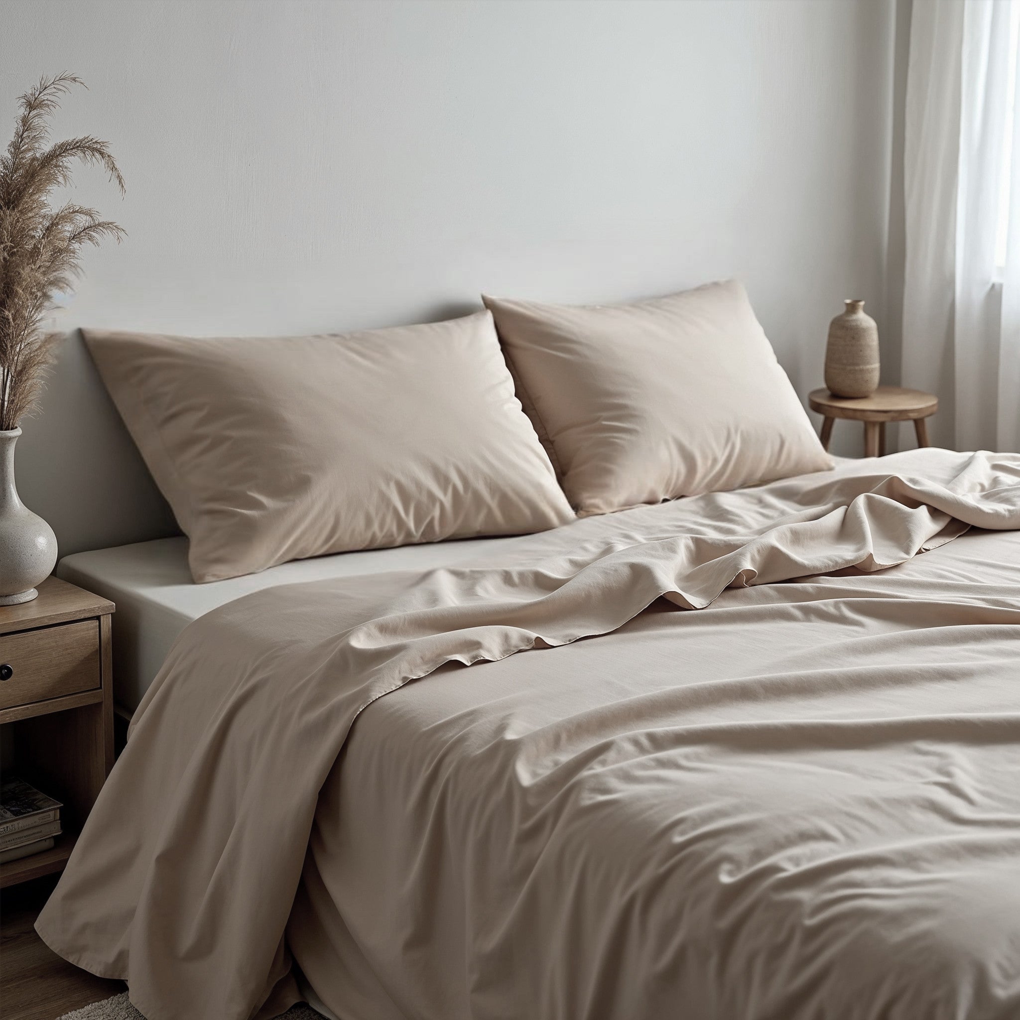 Royal Comfort 1500TC Cotton Rich Fitted 4 PC Sheet sets King Stone-1927503896557785089