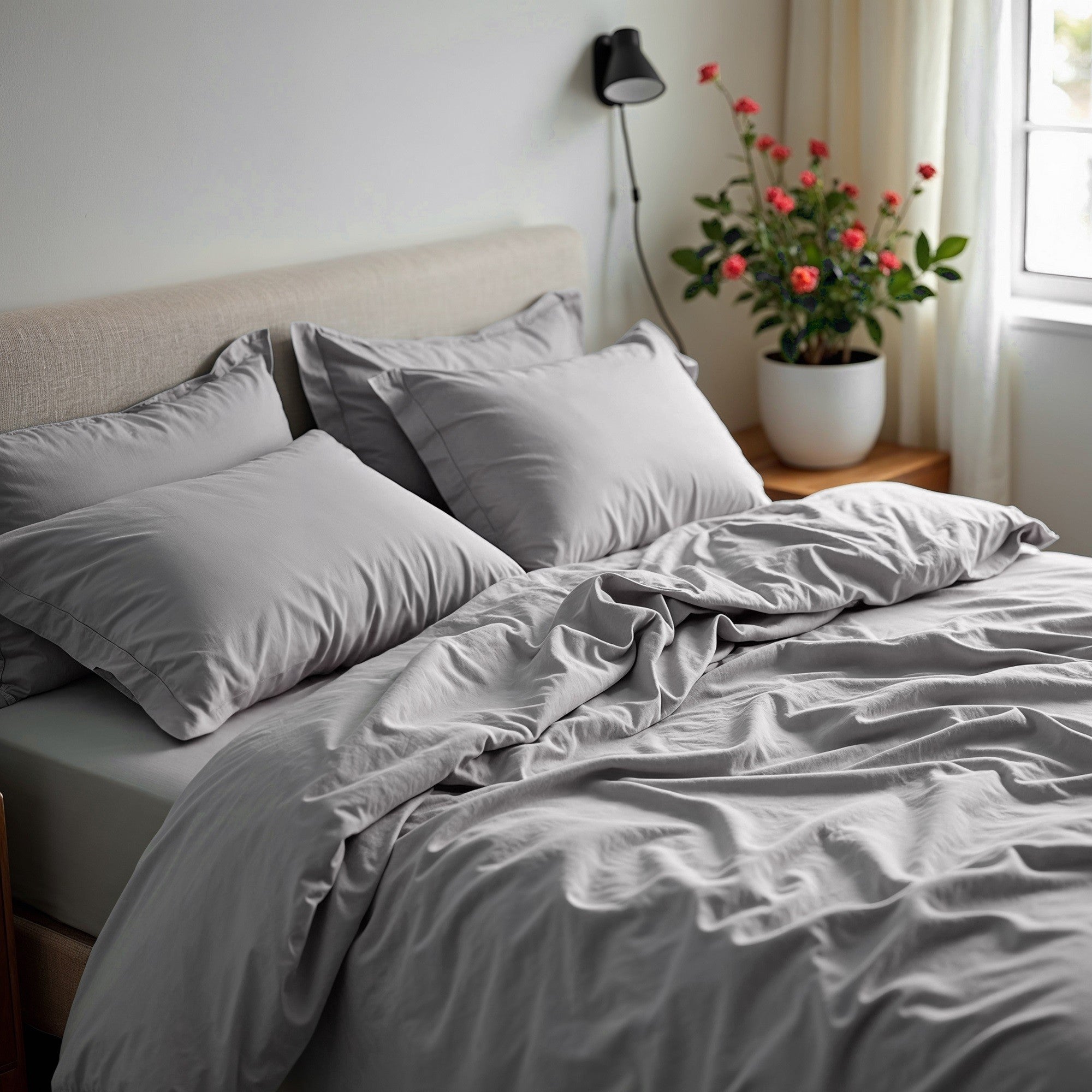 Royal Comfort 1500 TC Cotton Rich Fitted sheet 4 PC Set King-Indigo-1927503896708780034