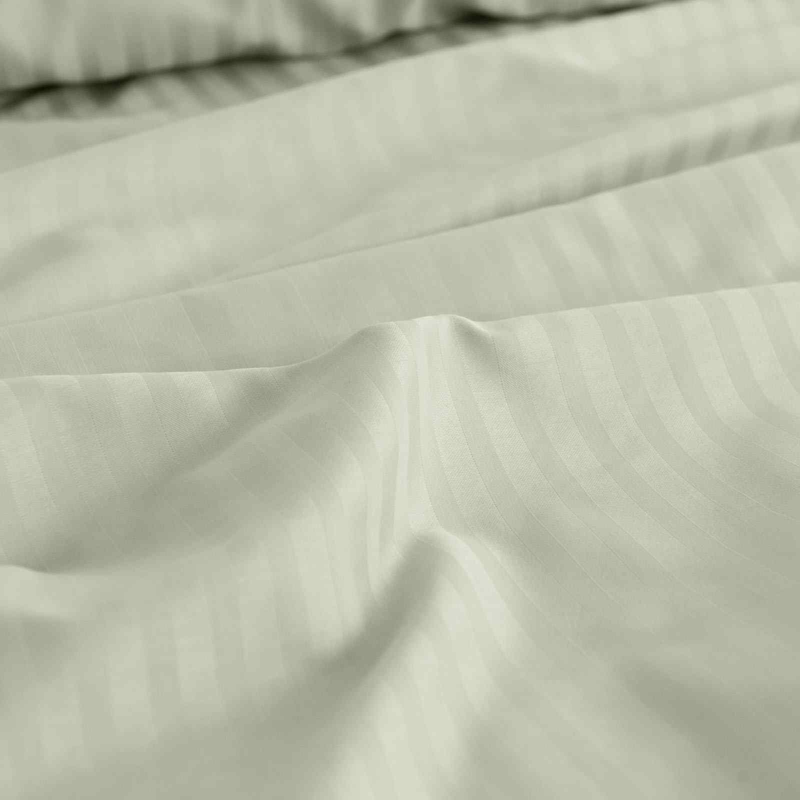 Royal Comfort 1200 Thread count Damask Stripe Cotton Blend sheet sets Queen Pebble-1927503898231312388