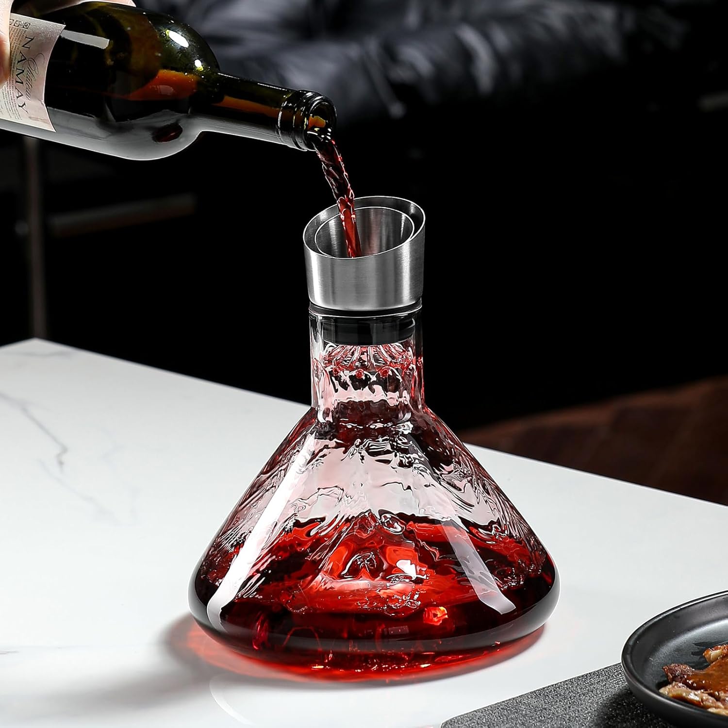 CARLA HOME Iceberg Wine Decanter with Aerator Filter and Lid-1992735295526801409