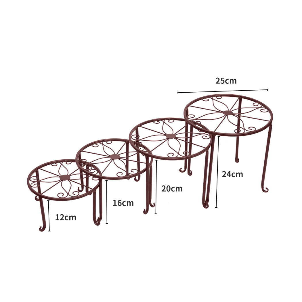 Levede Plant Stand Outdoor Indoor Metal Bronze-1942353791949082626