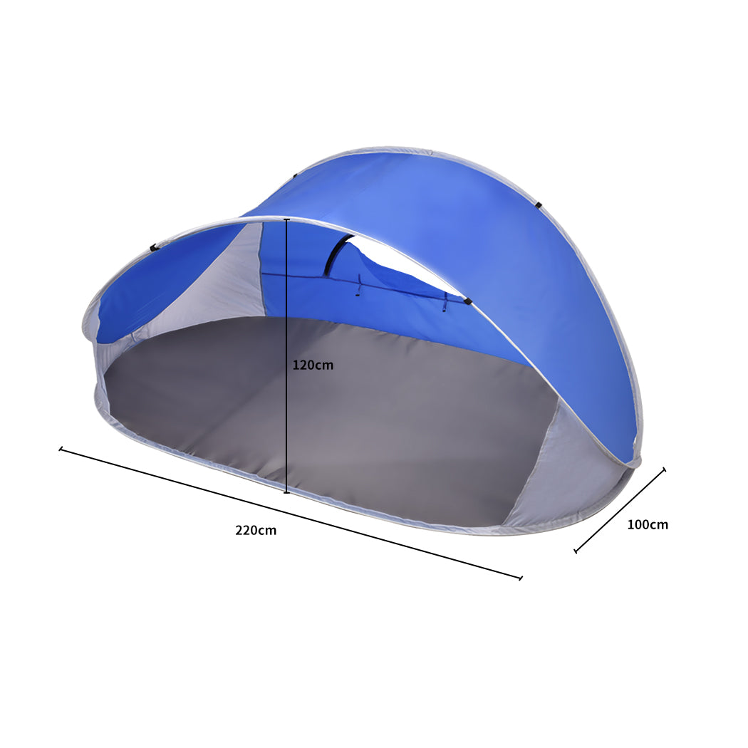 Mountview Pop Up Tent Camping Beach Blue-1942352873492975618