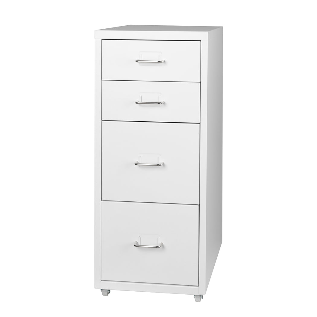 Levede 4 Drawer Office Drawers Cabinet White-1922897593227153408
