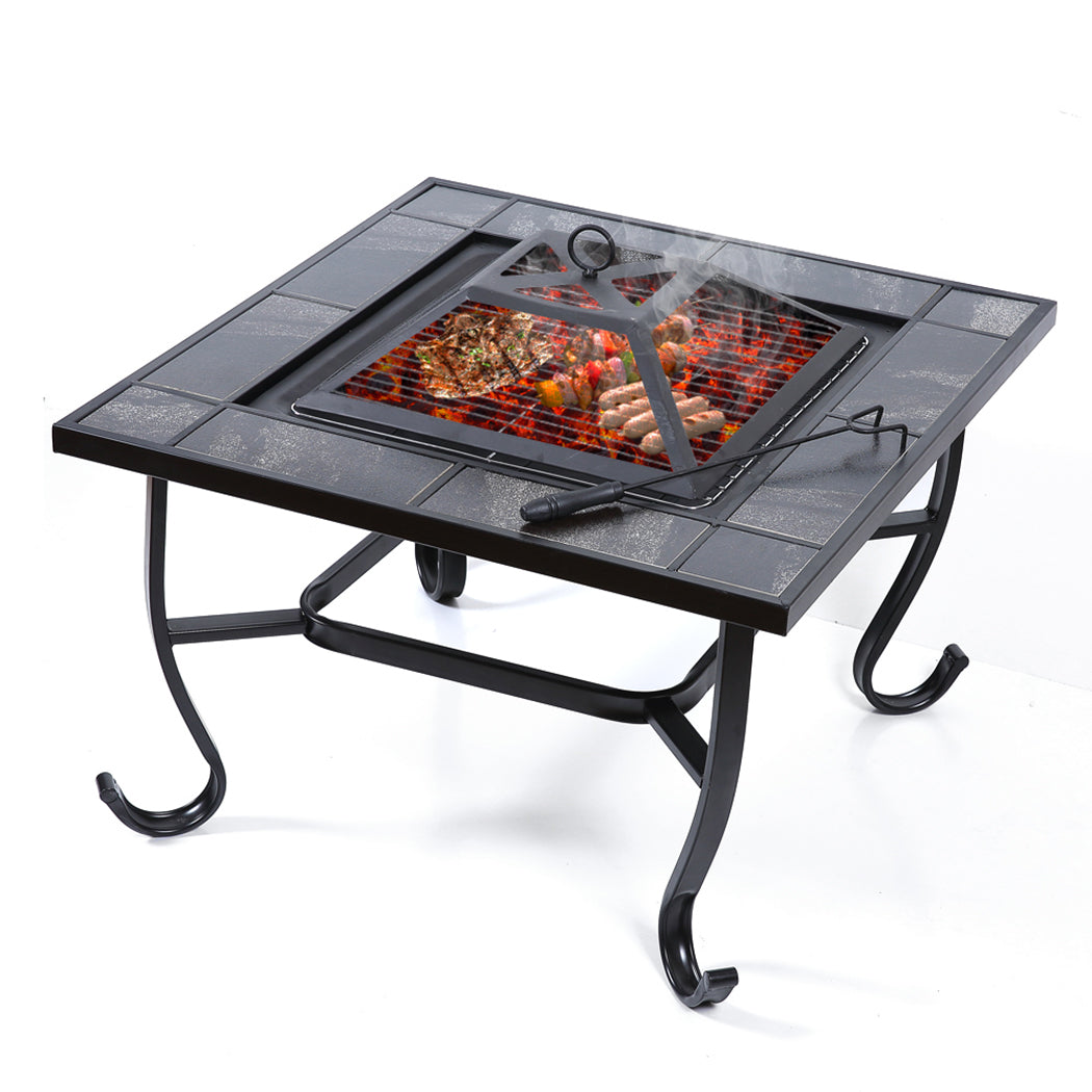 30" 3in1 Garden Steel Fire Pit Brazier-1942353057522257920
