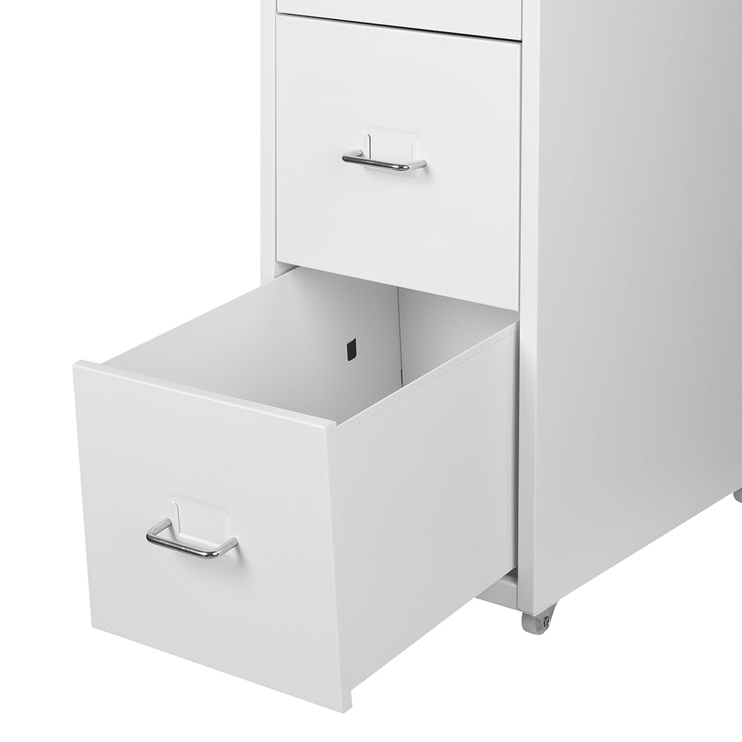 Levede 4 Drawer Office Drawers Cabinet White-1922897593227153413