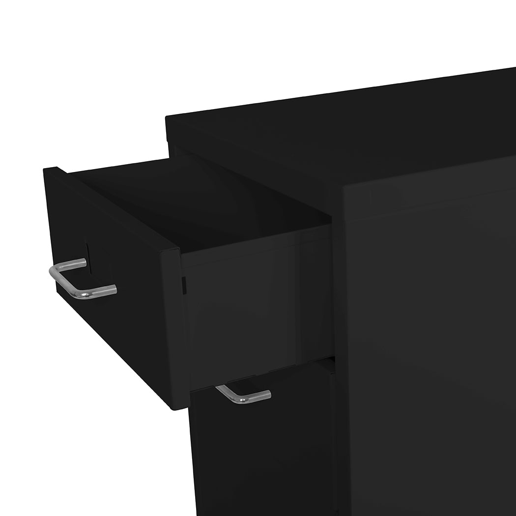 Levede 6 Drawer Office Cabinet Drawers Black-1922897593382342661