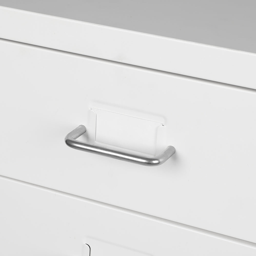 Levede 4 Drawer Office Drawers Cabinet White-1922897593227153414