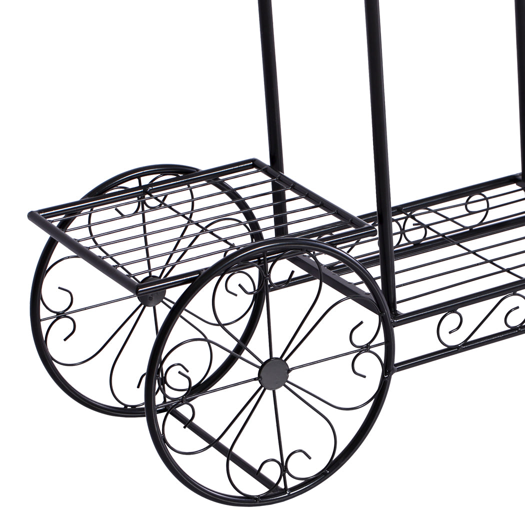 Levede Plant Stand Outdoor Indoor Metal Bronze-1942353791160553475