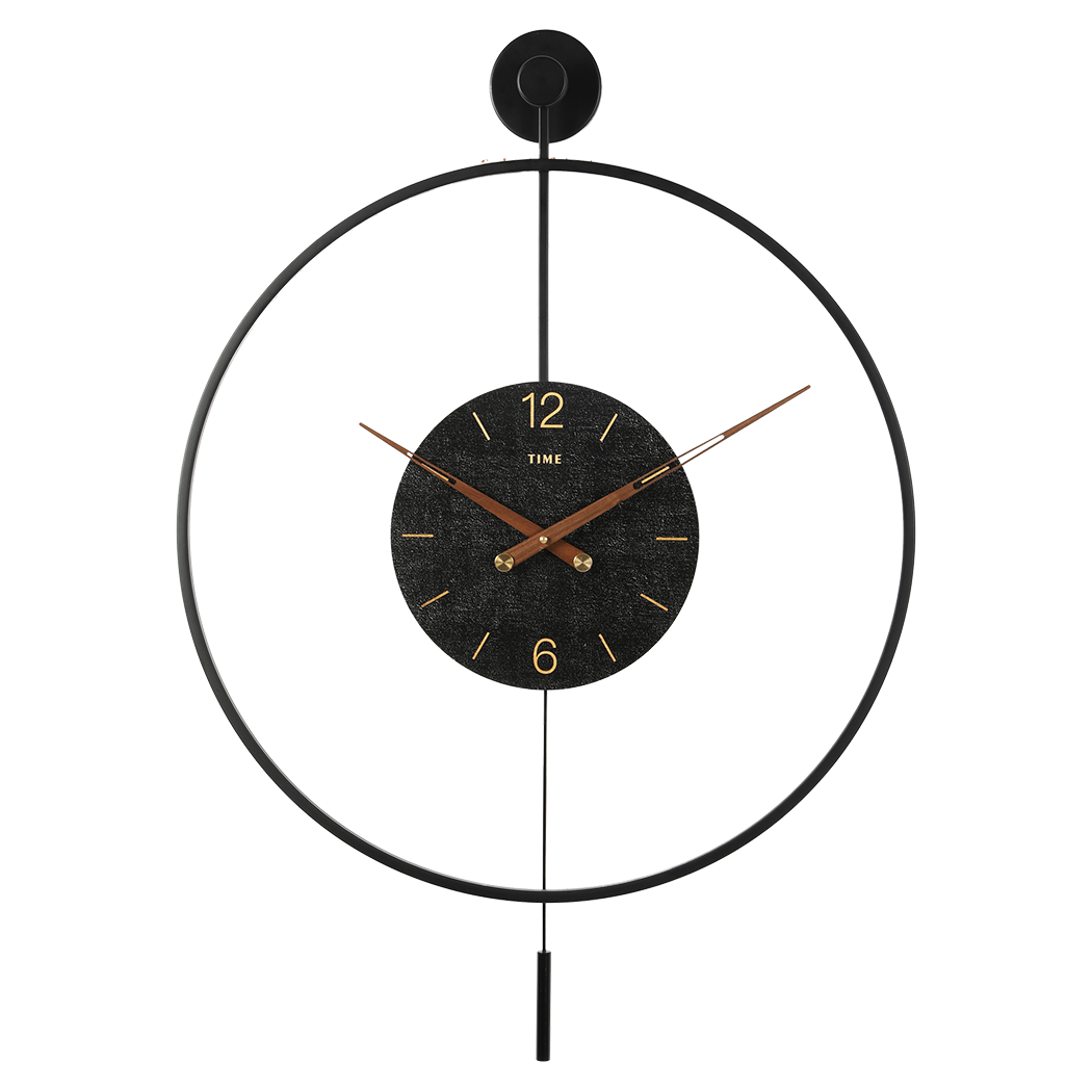 Yezi Wall Clock 50cm Large Round Modern Home Decoration-1942353685749305352