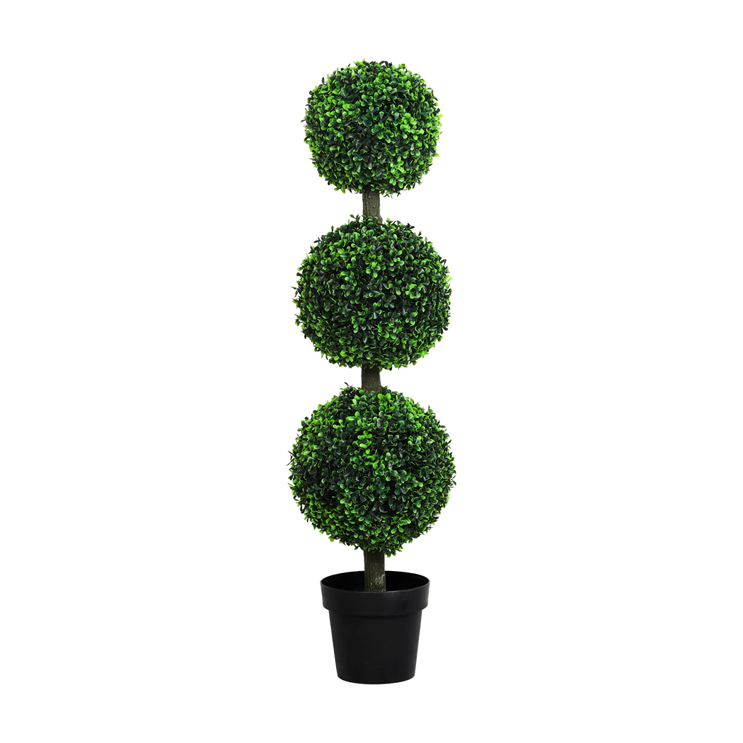 Lambu Artificial Triple Ball Boxwood Trees-1942353683010424840